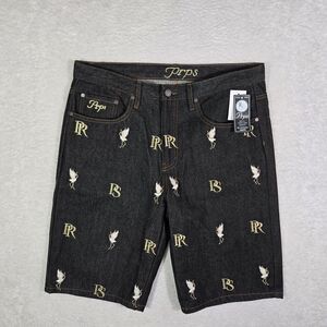 PRPS JAPANESE PIONER DEMIN SHORT Challenger Straight Leg Short Black Mens 34